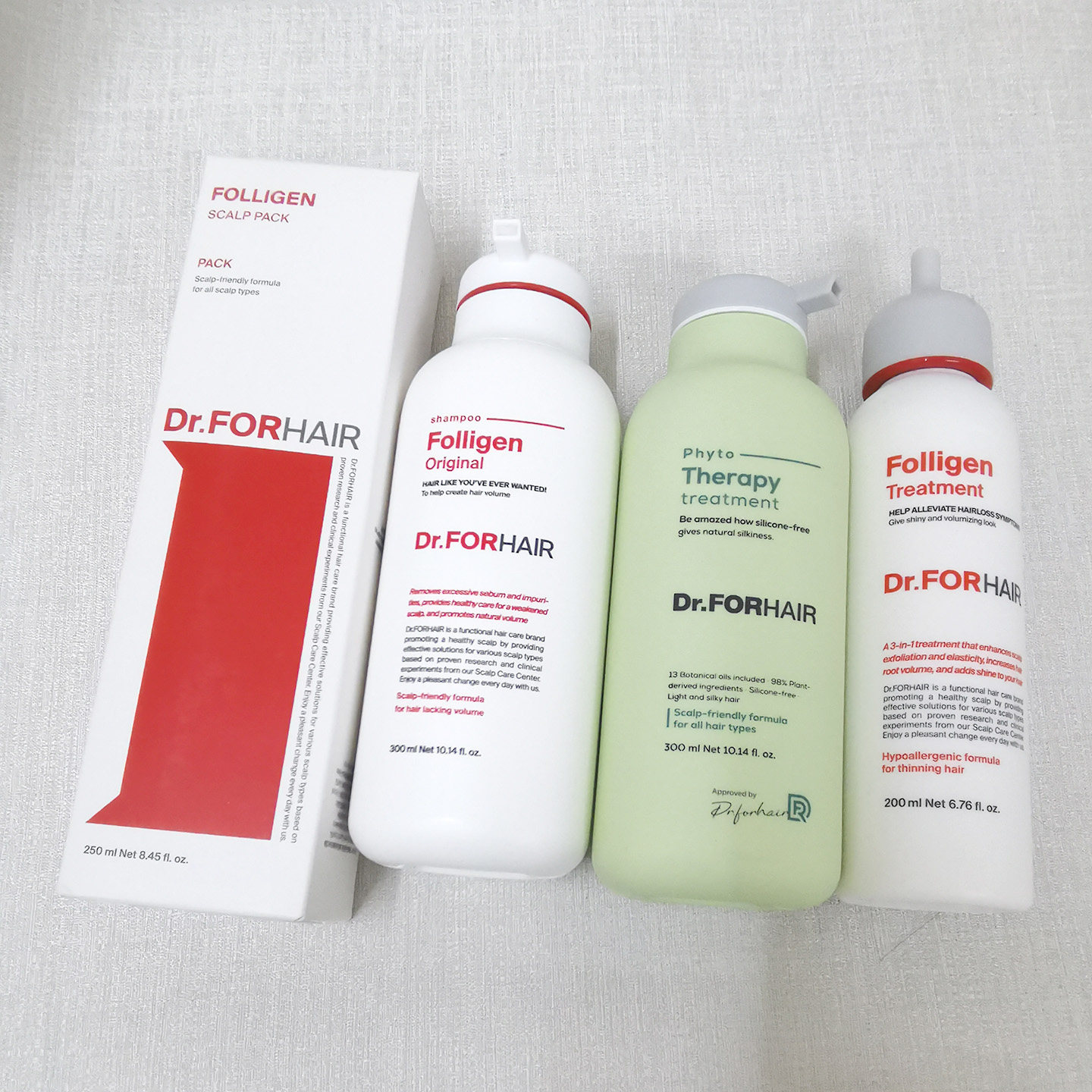 包邮Dr.FORHAIR发笙固发洗发水护发素发膜控油无硅油改善毛糙韩国