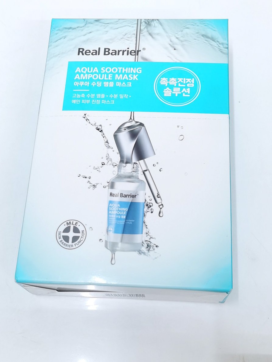 包邮real barrier丽欧蓓莉水蕴舒缓面膜贴10片补水保湿恩彩韩国