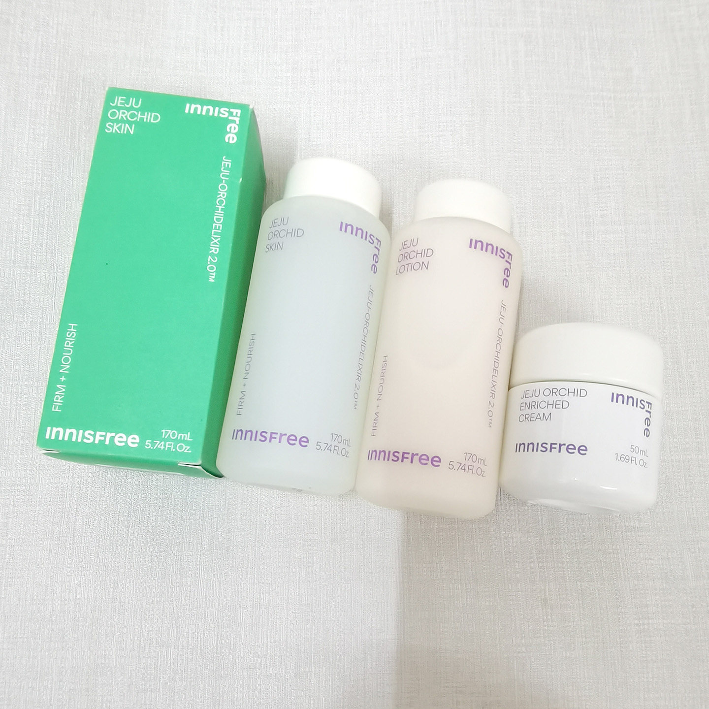 包邮悦诗风吟Innisfree寒兰水乳精华面霜套装补水紧致保湿韩国
