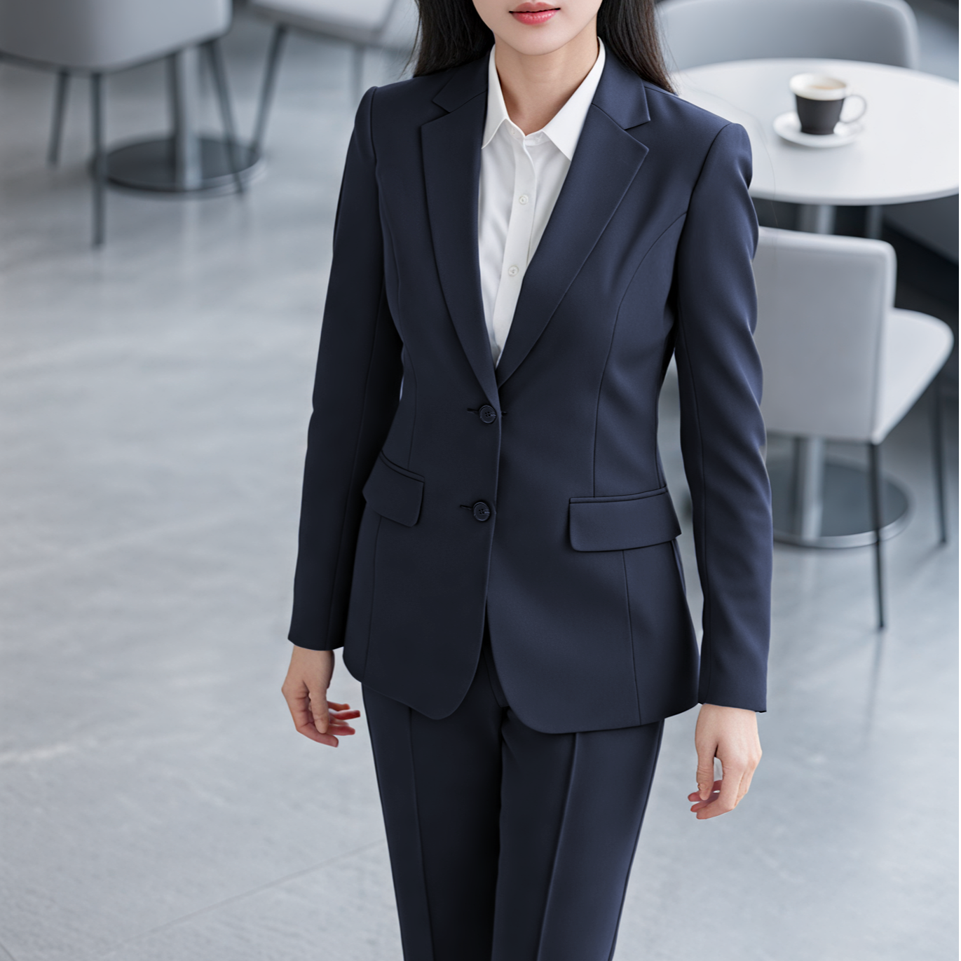 长袖正装工作服黑色职业装秋冬长裤职业女裤套装套装西裤外套6230,女装/女士精品,职业女裤套装,淘宝优惠券,粉丝福利购,淘宝优惠卷