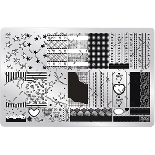 油姐 美甲DIY彩绘工具 ZJOYplus 印花转印板 小可爱蝴蝶结 343