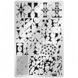 油姐 美甲DIY彩绘工具 ZJOYplus 印花转印钢板 撞色不规则 269