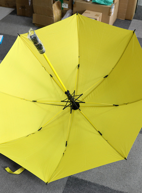 漂亮大伞！素色长柄8骨半自动防风防晒雨伞八骨120CM大伞面防尘罩