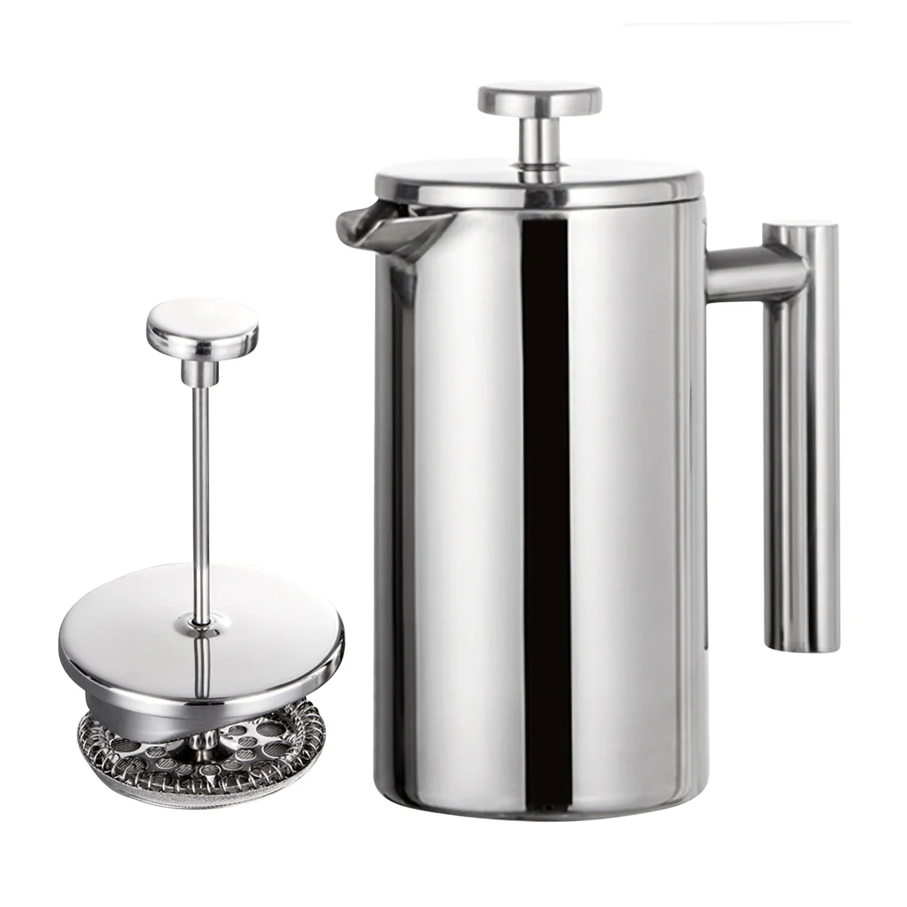 304不锈钢双层法压壶滤压壶 双重过滤保温壶茶壶易清洗滤油滤渣,餐饮具,法压壶/滤压壶,淘宝优惠券,粉丝福利购,淘宝优惠卷