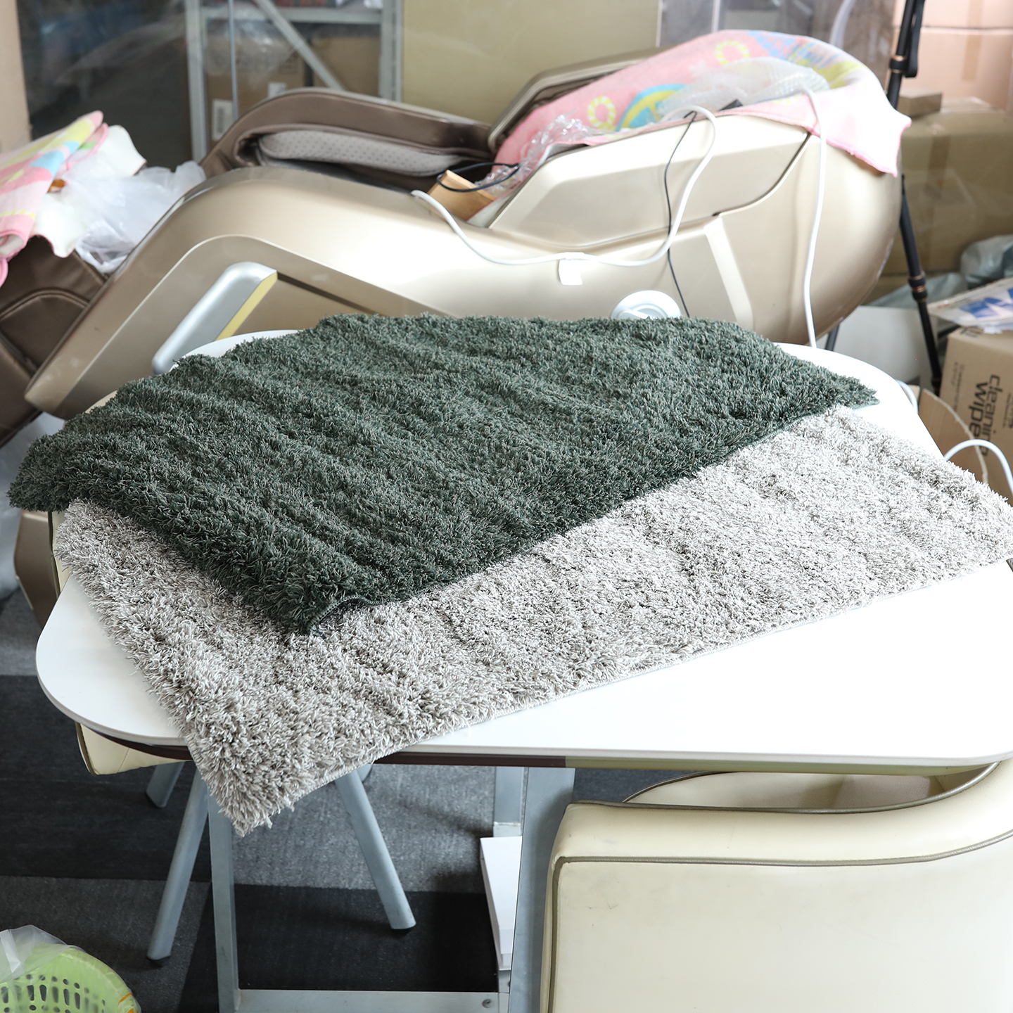 库存长绒地毯床边地垫60*90CM