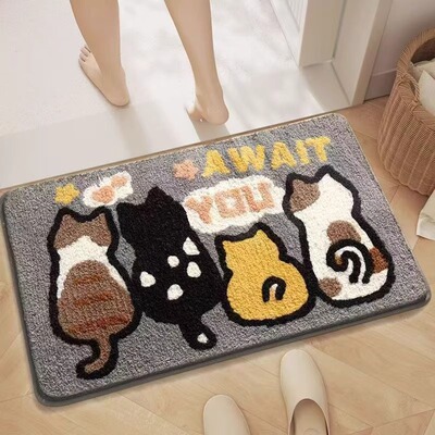 Door Mat Outdoor indoor Bathroom Foot Mats Doormat Area Rug