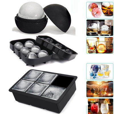 Ice Cube Tray ice ball maker Silicone Mold ice storage box