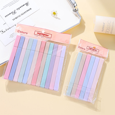 12P Pastel Standard Highlighters Fluorescent Pen Highlighter
