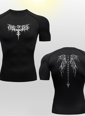 2026 Men's Compression Long Sleeve Black Gym Workout T-Shirt