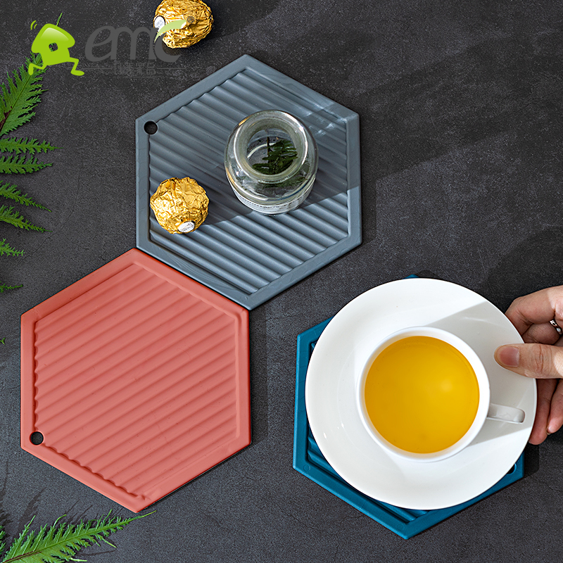 北欧餐桌隔热垫防烫硅胶碗垫创意菜盘垫锅垫杯垫厨房耐热盘垫家用