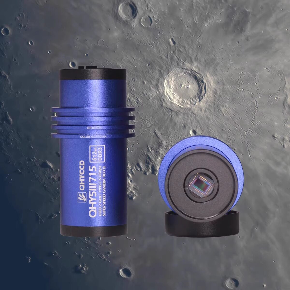QHYCCD 新一代 QHY5III715C 天文摄影彩色行星导星相机 1.45um 4K