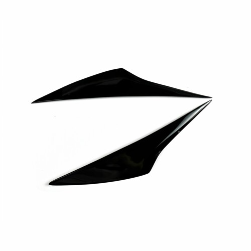 适用于14-16款马自达3昂克赛拉改装专用亮黑树脂灯眉眼眉大灯贴件