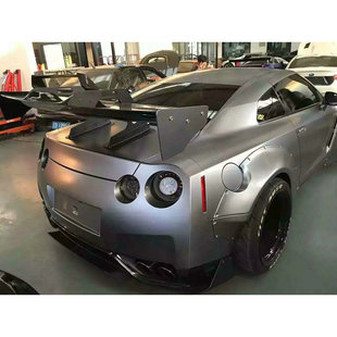 汽车改装 尾翼轻量化定风翼 三厢车通用GT大尾翼173碳纤维尾翼LB款