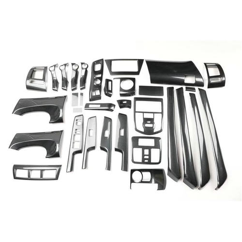 适用于右驾丰田普锐斯PRIUS ZVW40碳纤维桃木内饰贴 改装排挡风口