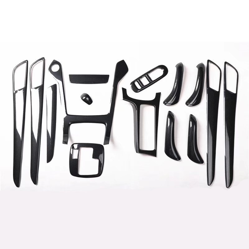 适用11-12碳纤维桃木内饰中控