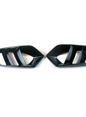 适用于奔驰W205 C级C200 C260 C300行政版改装专用黑色雾灯框罩