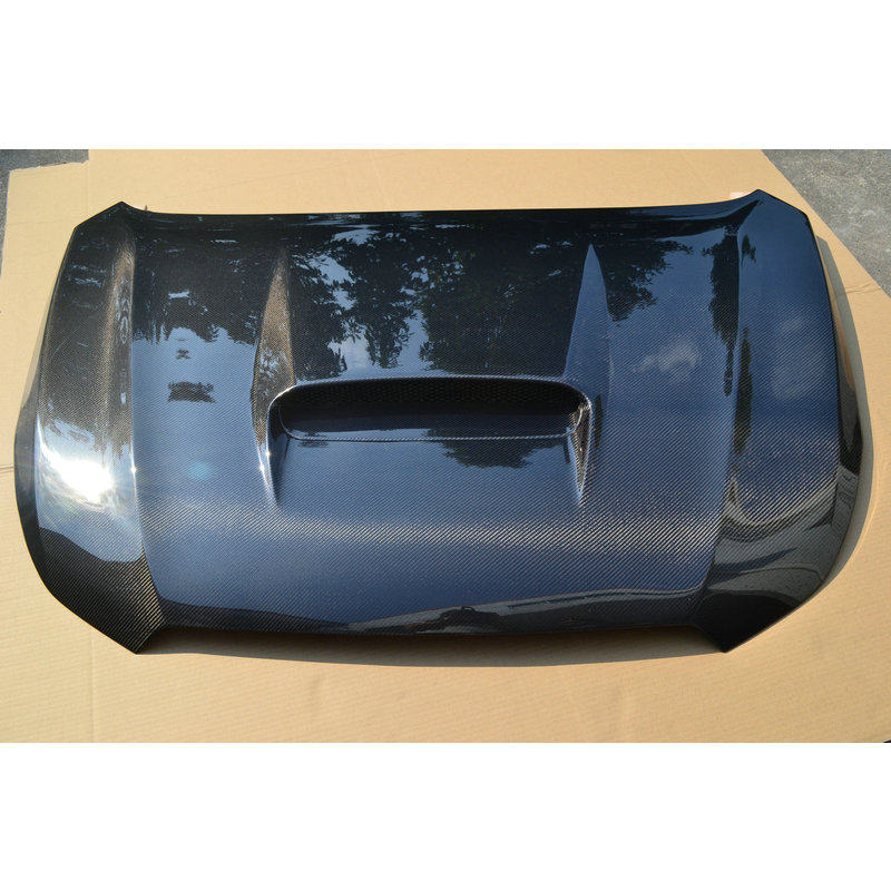 适用于10-15款斯巴鲁XV碳纤维改装开孔机盖Subaru 引擎盖机头盖
