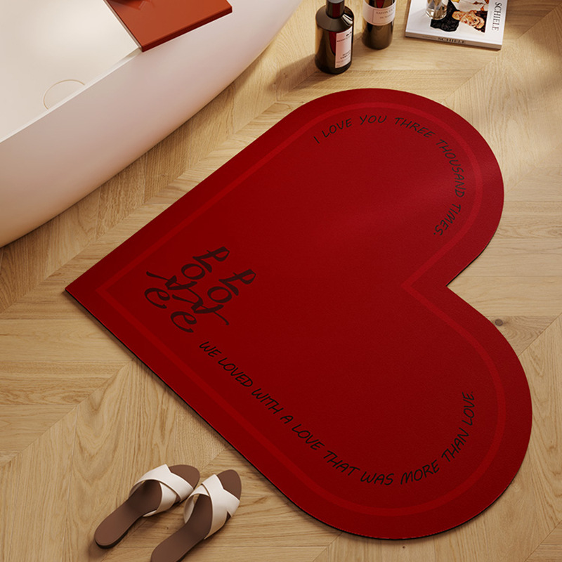 结婚地垫硅藻泥浴室吸水防滑防摔