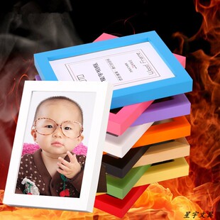 实木质相框摆台A4A3挂墙两用奖状素描广告制度框简约画框黑色白色