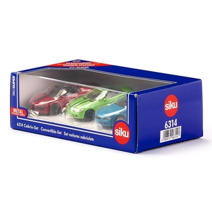 siku敞篷跑车礼品装6314奔驰SLK奥迪R8宝马645i儿童轿车玩具礼盒
