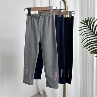 新品 打底裤 乐家女童25秋季 纯棉高弹修身 休闲长裤 品牌童装