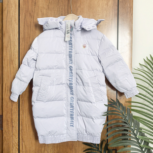 乐家男童中长款羽绒服冬季柔软加厚上衣童装清仓特卖