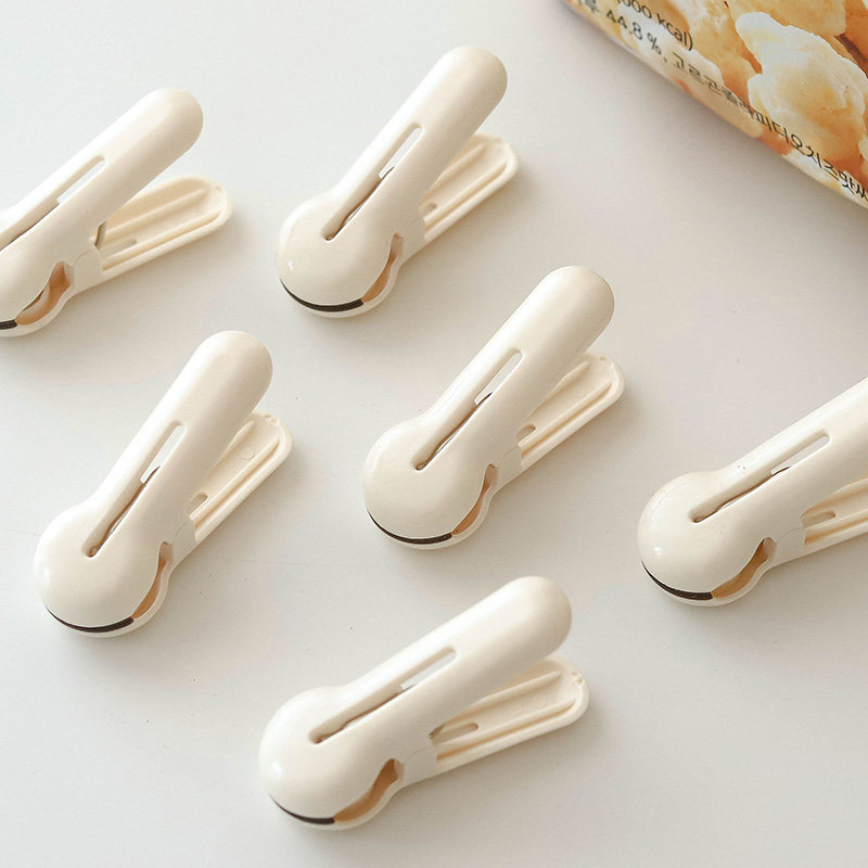 奶油白无痕PP夹ins多功能收纳夹