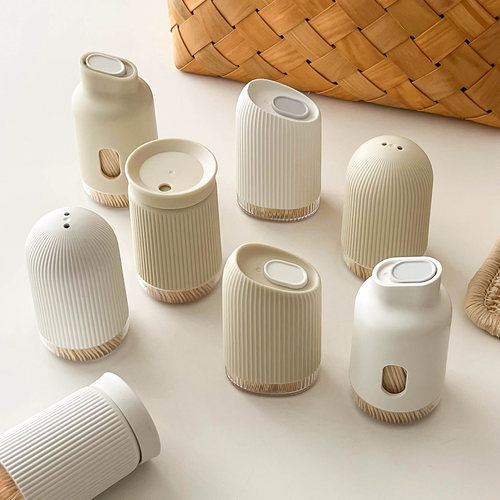 ins奶油色牙签筒日系家居高颜值