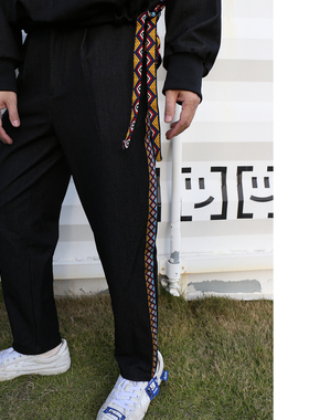 smelt炼原创设计师国潮民族刺绣蝙蝠袖短款廓形收腰卫衣成套搭配