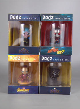 comicave Podz漫威钢铁侠黑豹蚁人食物文具收纳瓶储物盒现货四款