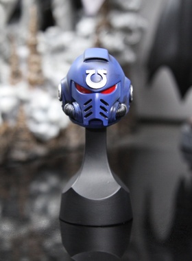 战锤40K 星际战士 蓝色极限战士 头盔 摆件 套装 手办 冰箱贴雕像