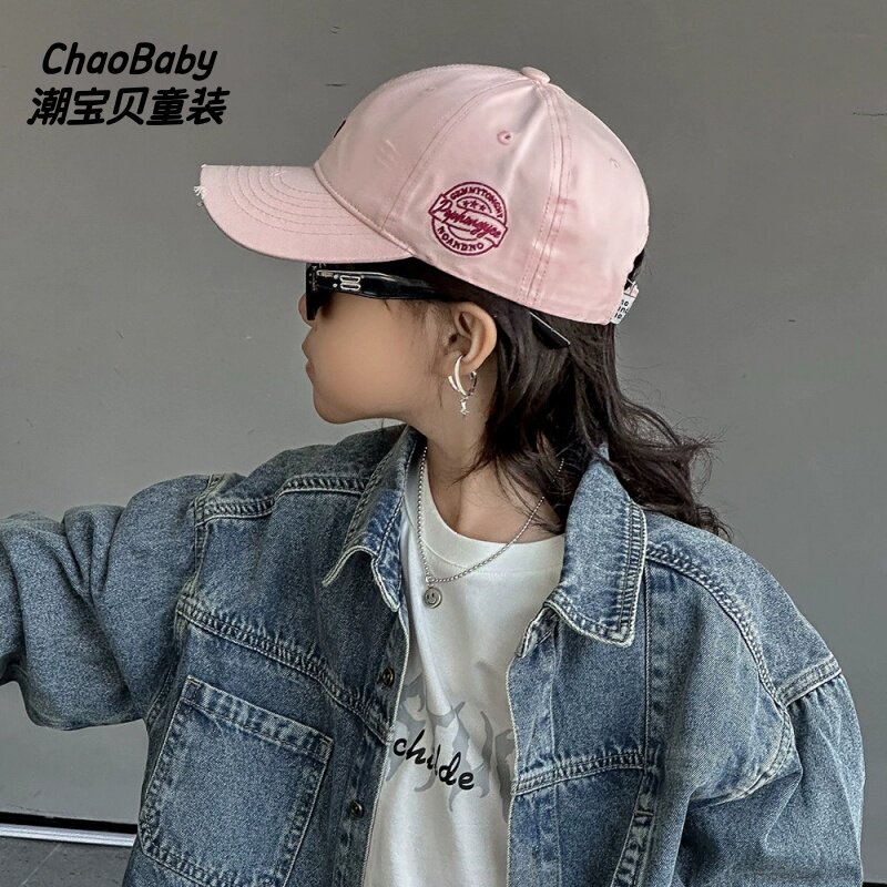 帽子儿童春秋款中大童棒球帽洋气男女学生百搭痞帅出游遮阳鸭舌帽