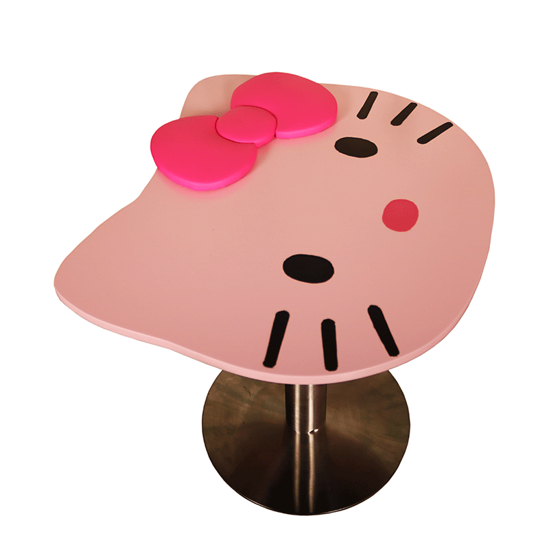 新品創意卡通桌子茶幾兒童學習書桌洽談桌抽象hello kitty桌子