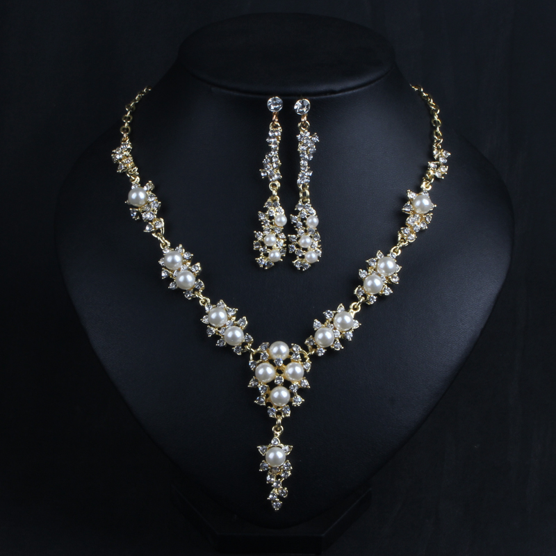 韩版水晶短款结婚新娘装饰项链