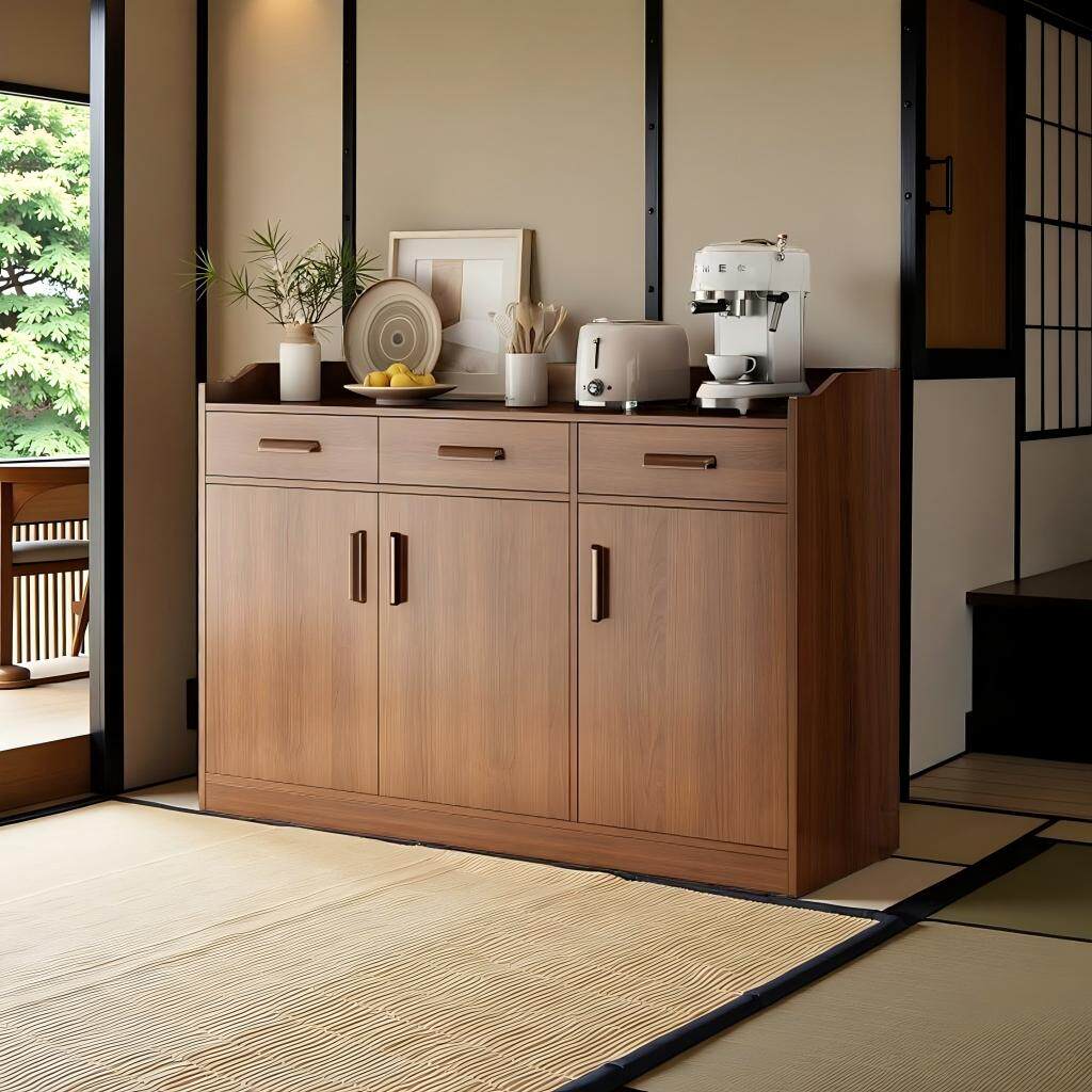 中古风餐边柜客厅2026新款靠墙储物柜茶水柜置物柜酒店包厢收纳柜