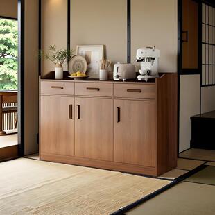 中古风餐边柜客厅2026新款靠墙储物柜茶水柜置物柜酒店包厢收纳柜