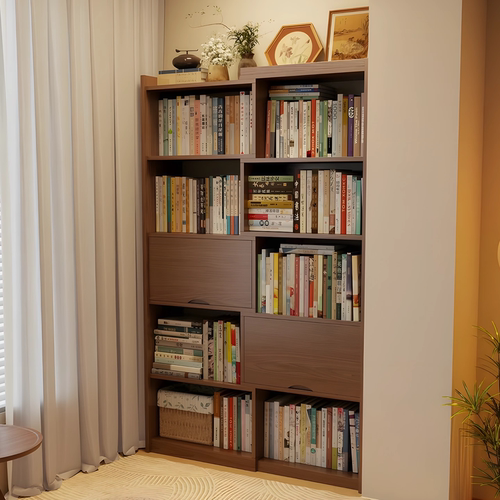 【可伸缩】转角书架置物架