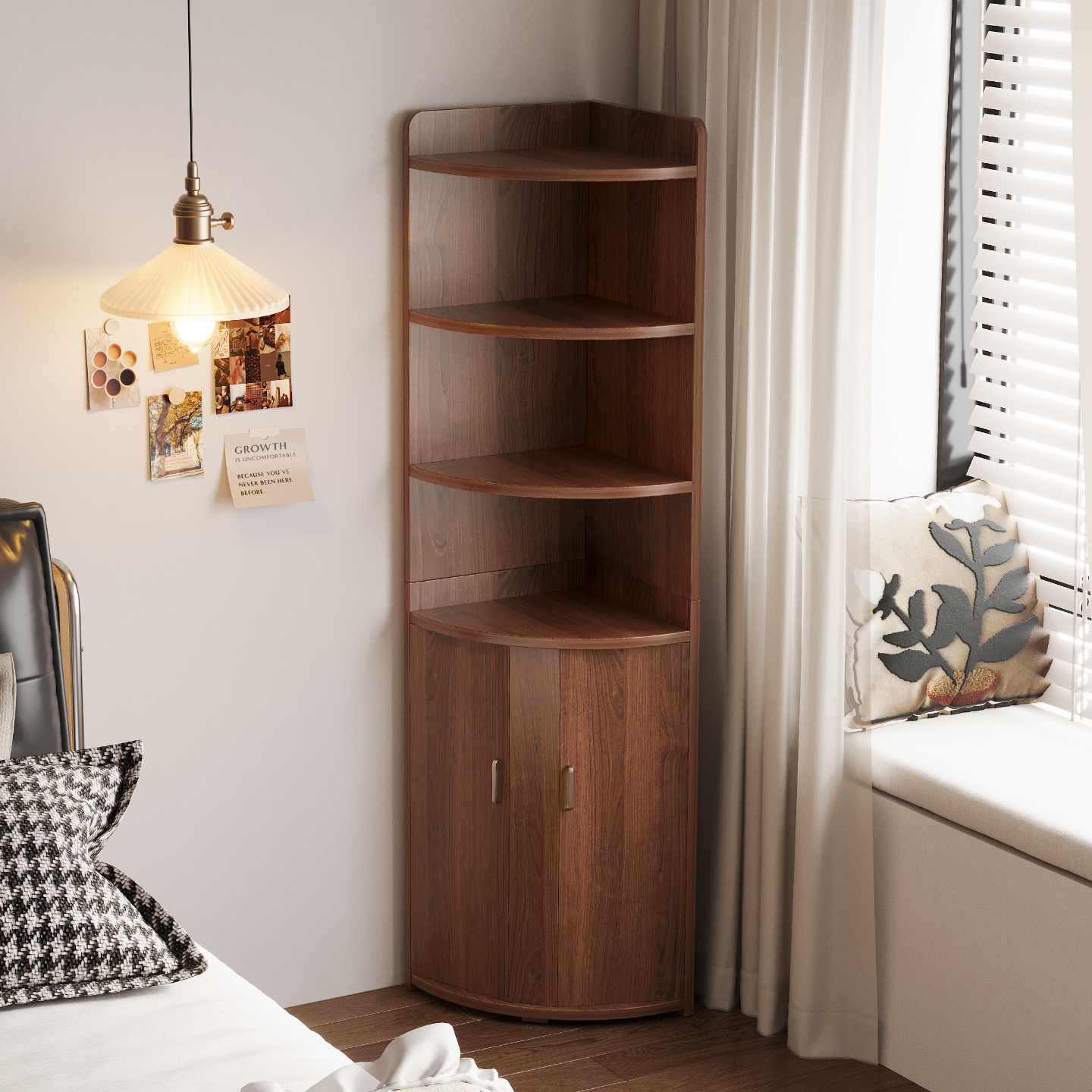 角柜转角三角收纳置物架床头柜