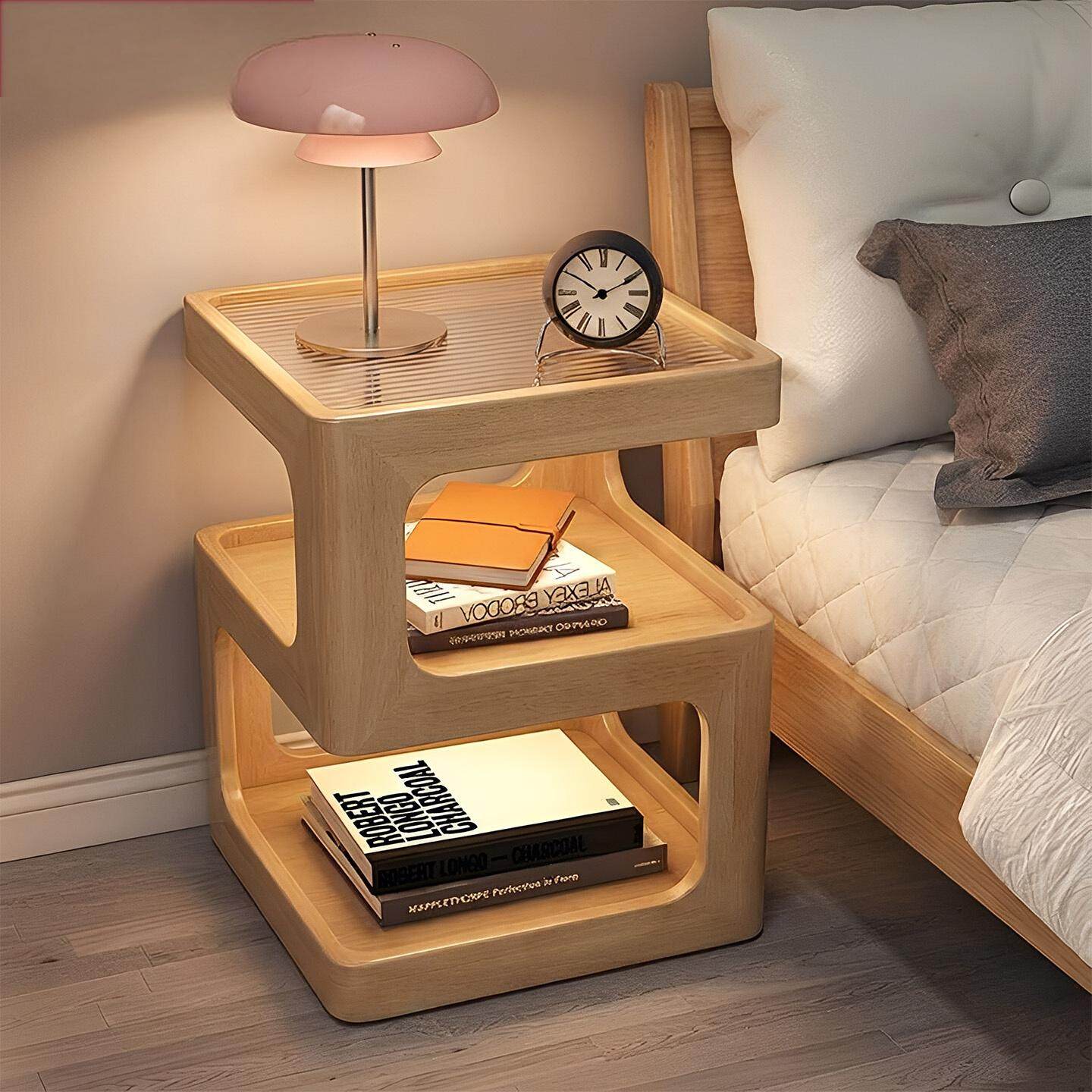 【520造型】实木床头柜替代品