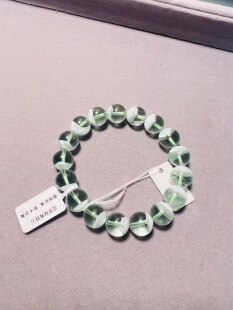 稀有绿玻璃石绿海纹石天然形成颗颗晶莹剔透隐形山白矿体直径12mm