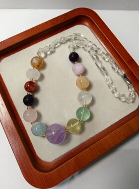 原创设计定制款水晶项链颈链多宝组合一图一物可接定制可配套手链