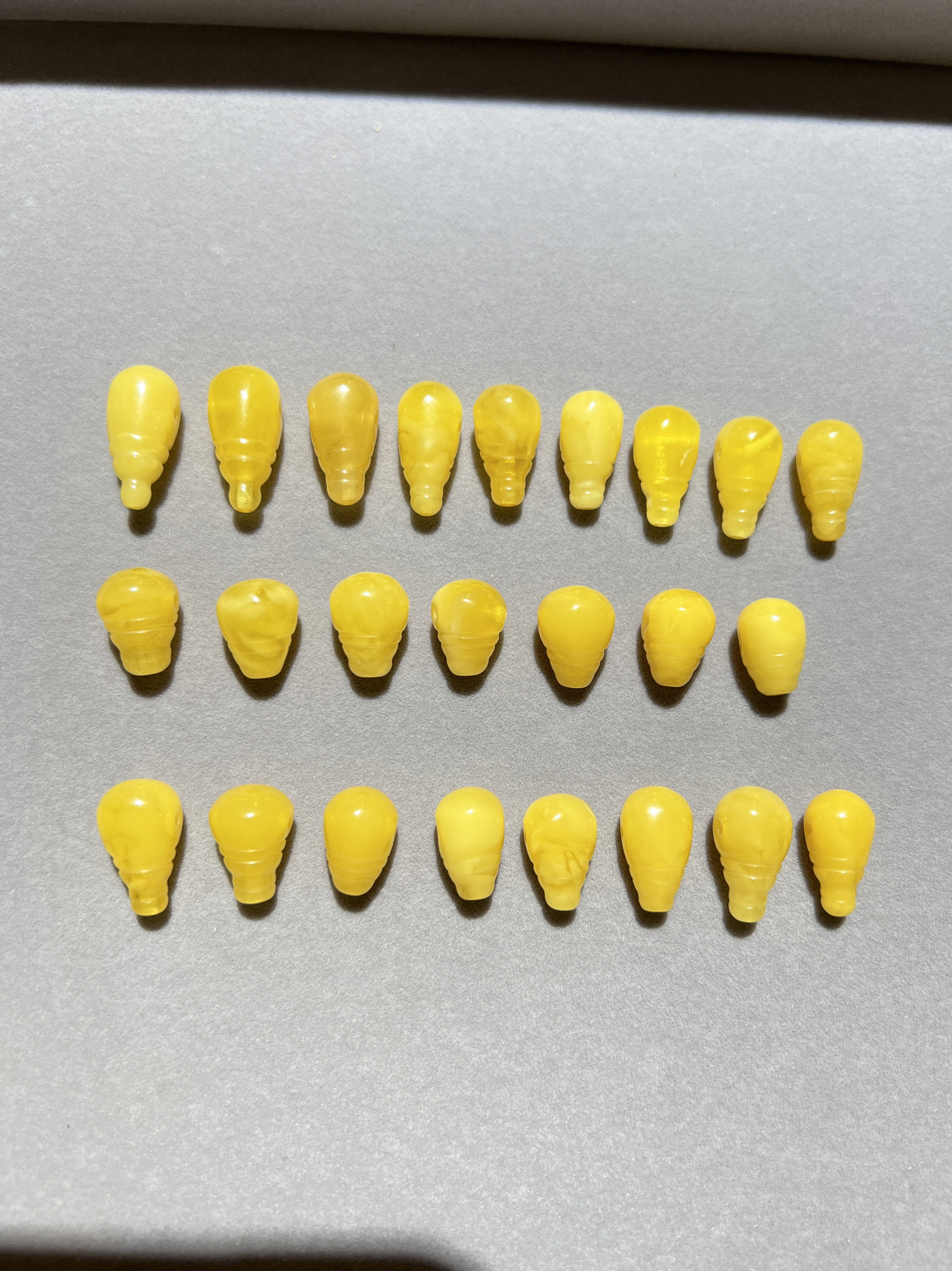 天然波罗的海原矿鹅黄原色蜜蜡一体三通连体佛头手串佛珠DIY配饰
