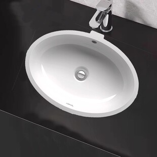 杜拉维特新款椭圆形陶瓷台盆面盆洗脸盆240147嵌入式台下盆