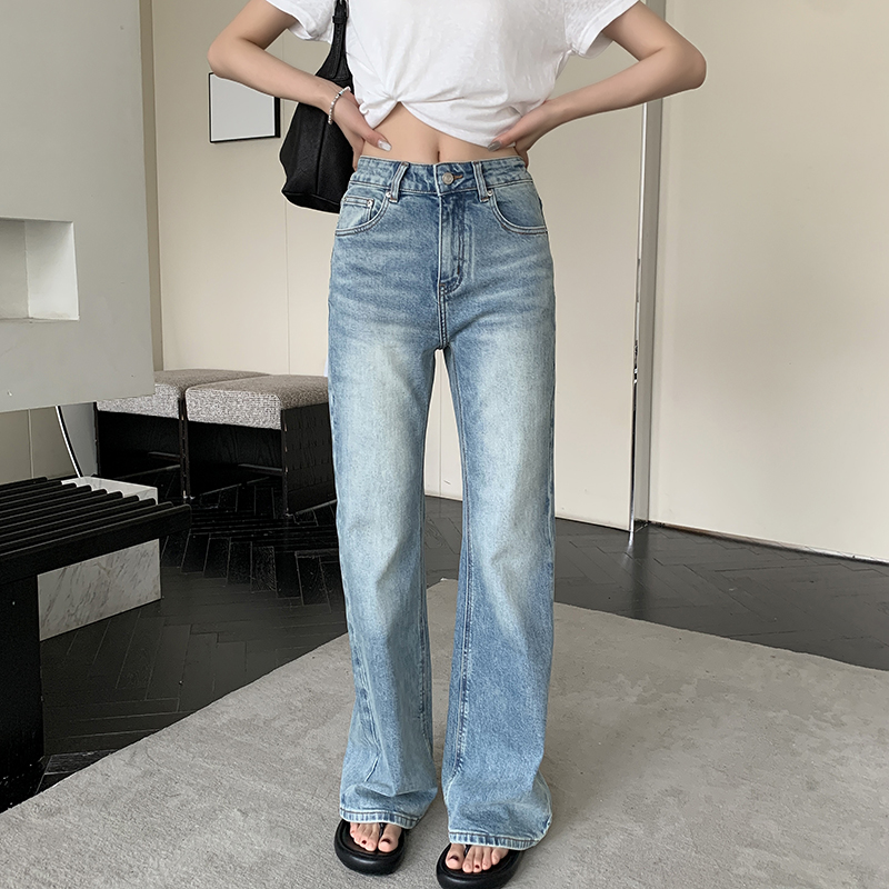 微喇裤长裤常规牛仔2024四季百搭