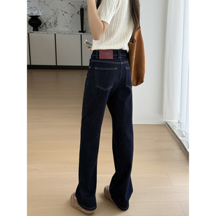 直腿~筷子腿窄版牛仔裤女秋2026年新款高腰直筒显瘦阔腿长裤