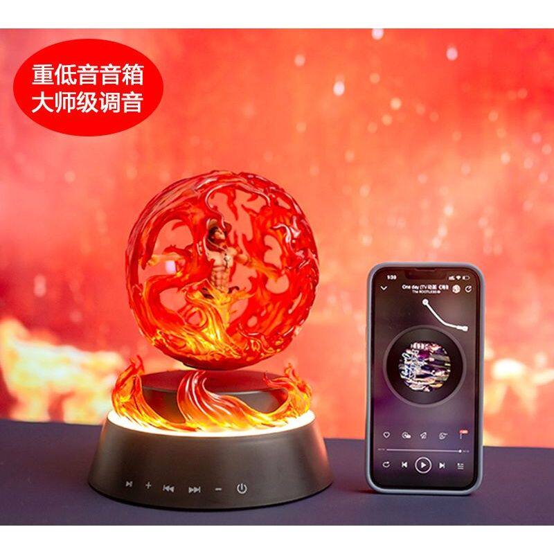 磁悬浮动漫手海贼王艾斯雕像蓝牙音箱书桌客厅卧室ACE音箱摆件