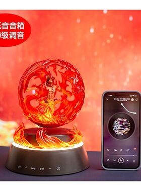 磁悬浮动漫手海贼王艾斯雕像蓝牙音箱书桌客厅卧室ACE音箱摆件