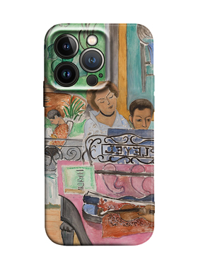 马蒂斯Henri Matisse音乐课The Music Lesson适用于iPhone15 ProMax/14 plus苹果13Pro手机壳12/11防摔保护套