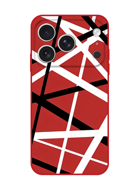 重金属摇滚乐队Van Halen范海伦经典吉他黑白红配色周边适用iPhone17Pro MAX/14plus/16苹果15手机壳保护套13