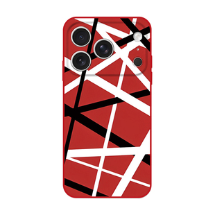 14plus 重金属摇滚乐队Van MAX 吉他黑白红配色周边适用iPhone17Pro 16苹果15手机壳保护套13 Halen范海伦经典